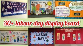 International labour day display board ideas Notice board on labour day [upl. by Willetta966]