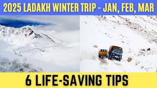 Leh Ladakh Winter Trip 2024  Ladakh Trip in January February March  6 LifeSaving Tips [upl. by Field599]