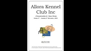 Allora Kennel Club Championship Show 3 [upl. by Varion]