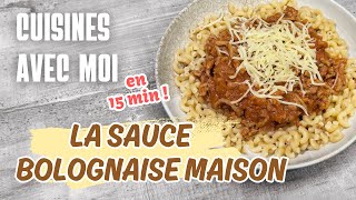 CUISINE AVEC MOI UNE RECETTE SAINE ET RAPIDE LA SAUCE BOLOGNAISE MAISON [upl. by Nerrol709]