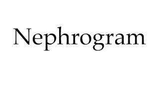 How to Pronounce Nephrogram [upl. by Atterrol703]