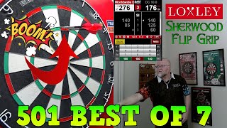 Best of 7 Using The LOXLEY Sherwood Flip Grip Darts [upl. by Enamrahc144]