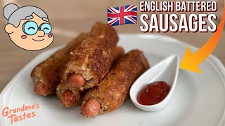 ENGLISH BATTERED SAUSAGES RECIPE [upl. by Eniarda]