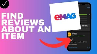 Where to find reviews about an item in the Emag app [upl. by Annal530]