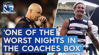 Crows coach under fire for letting freakish Cats star run riot  Sunday Footy Show  Footy on Nine [upl. by Vita]