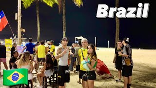 ðŸ‡§ðŸ‡· Copacabana Beach New Years Eve  4K Night Walk  Brazil Rio De Janeiro REVEILLON  PT 1 [upl. by Eloc395]