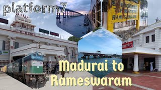 Train Journey  Madurai to Rameswaram by 06653 Madurai Rameswaram Express Special [upl. by Ytsirhc203]