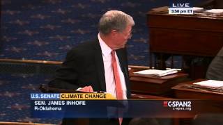 Sen Jim Inhofe ROK Throws a Snowball on the Senate Floor [upl. by Benis575]