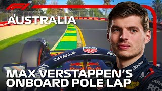 Max Verstappens Pole Lap  2024 Australian Grand Prix  Pirelli [upl. by Charis607]