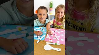 Lia und Luca testen magische Stifte geschenkideen kidsfun lernen kindervideo basteln kinder [upl. by Cly]