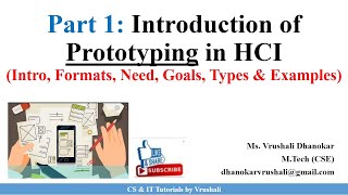 HCI 44 Part 1 Prototyping Techniques with Examples  HCI [upl. by Torrin]