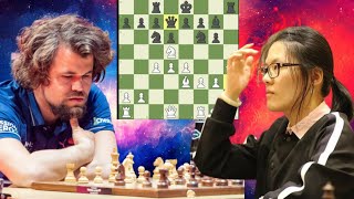 2827 Elo chess game  Hou Yifan vs Magnus Carlsen [upl. by Hacker]