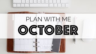 Plan With Me October  Minimalist [upl. by Enidlareg]