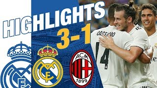 Real Madrid vs AC Milan 31 EXTENDED HIGHLIGHTS amp GOALS [upl. by Mayer825]