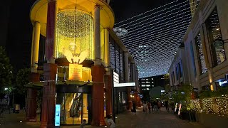 4K・ Tokyo night walk in Akasaka and Aoyama・4K HDR [upl. by Humo]