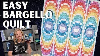 Easy Bargello Quilt Tutorial  Midnight Quilter Angela Walters [upl. by Oalsinatse]