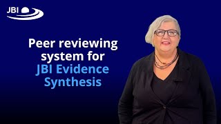 Peer Reviewing System for JBI Evidence Synthesis [upl. by Noyad]