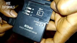 How to charge Nikon D60 cameras batterytutorials for beginers [upl. by Aroda]