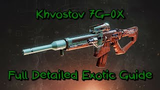 Destiny 2 The Final Shape  Exotic Guide  Khvostov 7G0X The 1st Destiny Gun [upl. by Germin809]