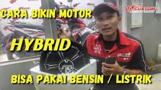 BIKIN MOTOR HYBRID di Honda Beat [upl. by Mosby]