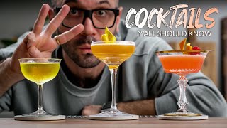 3 GIN COCKTAILS EVERYONE SHOULD KNOW [upl. by Ro]