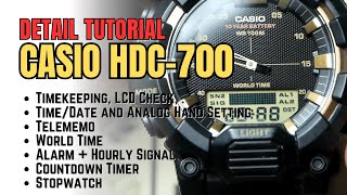 Casio HDC 700 Tutorial  All Settings and Operations [upl. by Seow]