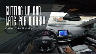 CT4V Blackwing SCREAMS IN TRAFFIC POV [upl. by Ocirderf]