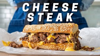 PHILLY CHEESESTEAK SANDWICH Cheese Whiz From Scratch [upl. by Keith]