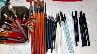 All Types of Painting Brushes II Amazon Unboxingunboxingwatercoloracrylicviralvideobrush [upl. by Limak421]