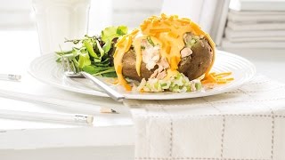 Weeknight Tuna Melt Potatoes  2016 Milk Calendar [upl. by Gipsy]