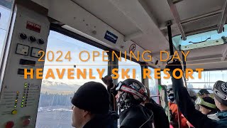 2024 Opening day  Heavenly Ski Resort at Lake Tahoe [upl. by Ahsiekram]