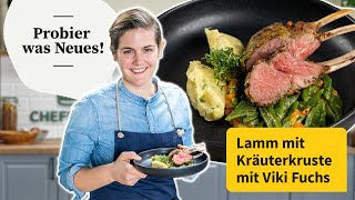 Viki macht Lamm in Kräuterkruste  Probier was Neues  Chefkoch [upl. by Acinnad]