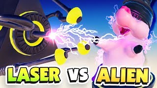 ALIEN GETS BLASTED BY LASERS  Crazy Machine VR Gameplay  VR HTC Vive Pro Gameplay [upl. by Eluj138]