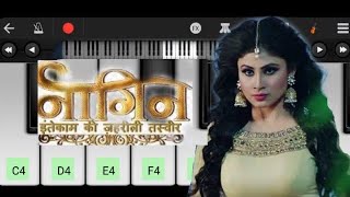 Naagin 1 X Naagin Dhun Theme Song Piano  NR GALAXY [upl. by Prissy]