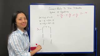 Cramers Rule 3x3 Solve System Of Linear Equations  Algebra [upl. by Baerl156]