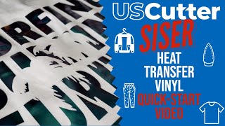 How To Use Siser Heat Transfer Vinyl For TShirts amp More  Speed Pressure Temperature Settings [upl. by Glynias]