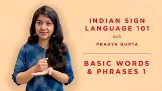 3  Indian Sign Language 101  Basic Words 1 [upl. by Aima970]