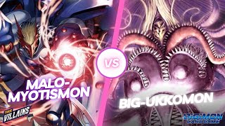 BT16 Myotismon vs Blue Ukkomon  Fun Decks with Potential  Digimon Card Game [upl. by Maxie]