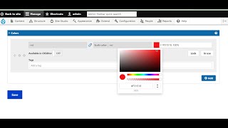 Add color from the color palette to your components in Acquia site studio Drupal  D4Drupal [upl. by Oninotna]