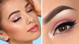 EASY Pink Smokey Eye Makeup Tutorial [upl. by Grey99]