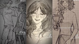 2 tổng hợp tiktok dân vẽ xuhuong art xh drawing [upl. by Adoh]