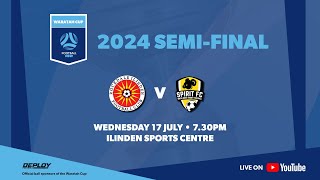 2024 Waratah Cup SemiFinal Highlights – Rockdale Ilinden v NWS Spirit FC [upl. by Ateloj]