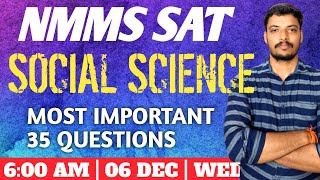 NMMS EXAM  SAT  SOCIAL SCIENCE [upl. by Belding]