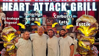 Heart Attack Grill 20000 Calorie Octuple Bypass Burger Challenge Las Vegas [upl. by Steffie]