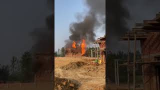 ghur me cylinder blast 😱 cylinder blast trending [upl. by Necila277]