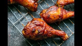 Crunchy Baked BBQ Chicken Drumsticks [upl. by Atilek]