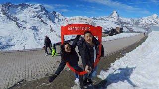 Visiting the Matterhorn and Tobogganing in Switzerland [upl. by Notsyrb]