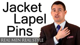 Mens Jacket Lapel Pins  Thoughts On Wearing a Lapel Pin  Mens Style Advice  Fashion Tips [upl. by Wildee]