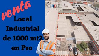 PPE Vende Local Industrial de 1000 mt2 en Pro en San Martin de Porres [upl. by Eceinert628]