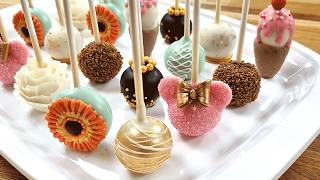 Cake Pops Decorations SIMPLE Cake pop Recipe [upl. by Aninaig412]